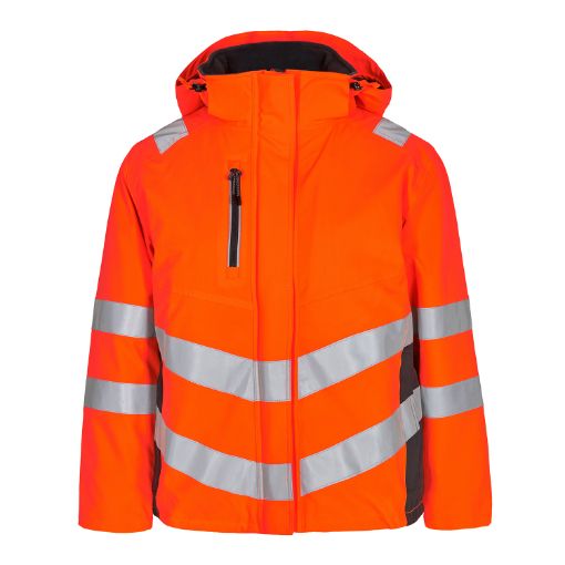Engel Damen Winterjacke, Größe: XL, Farbe: Orange/Anthrazitgrau 1943-930-1079  