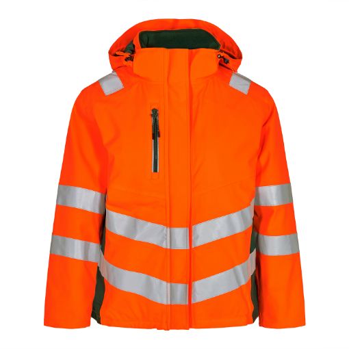 Engel Damen Winterjacke, Größe: 3XL, Farbe: Orange/Grün 1943-930-101  