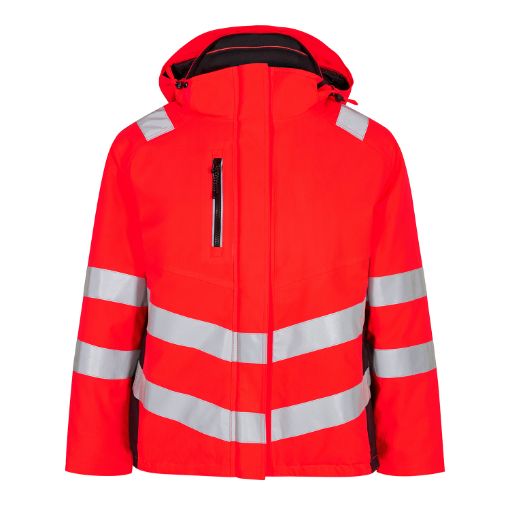 Engel Damen Winterjacke, Größe: 3XL, Farbe: Rot/Schwarz 1943-930-4720  