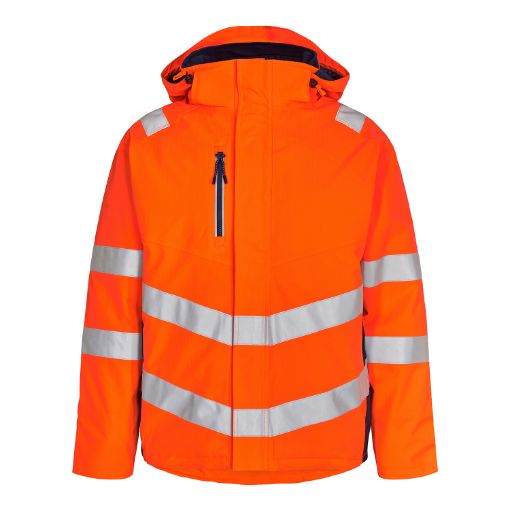 Engel Winterjacke, Größe: XS, Farbe: Orange/Blue Ink 1946-930-10165  