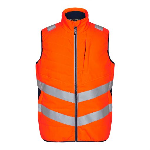 Engel Steppweste, Größe: 4XL, Farbe: Orange/Blue Ink 5159-158-10165  
