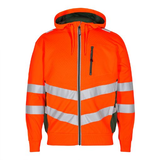 Engel Sweatcardigan, Größe: XL, Farbe: Orange/Grün 8025-241-101  