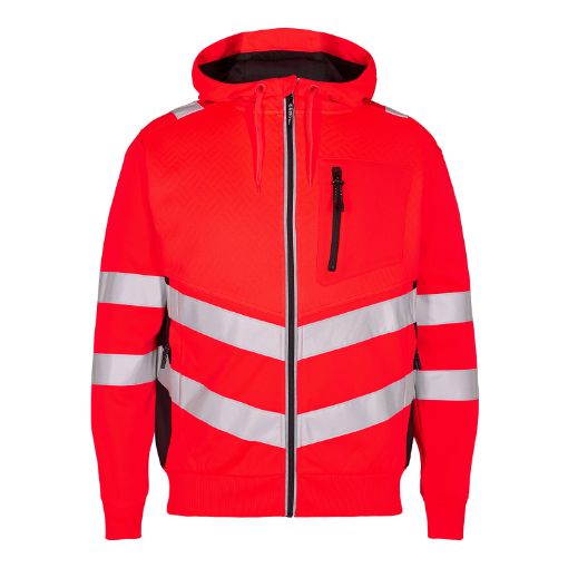 Engel Sweatcardigan, Größe: XL, Farbe: Rot/Schwarz 8025-241-4720  
