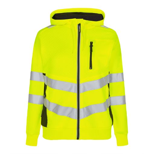 Engel Damen Sweat cardigan, Größe: S, Farbe: Gelb/Schwarz 8027-241-3820  
