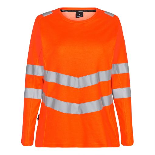 Engel Damen T-shirt L/S, Größe: 3XL, Farbe: Orange 9543-182-10  