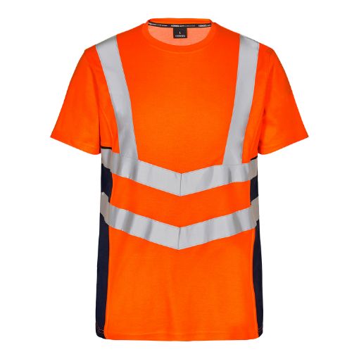 Engel T-Shirt S/S, Größe: M, Farbe: Orange/Blue Ink 9544-182-10165  