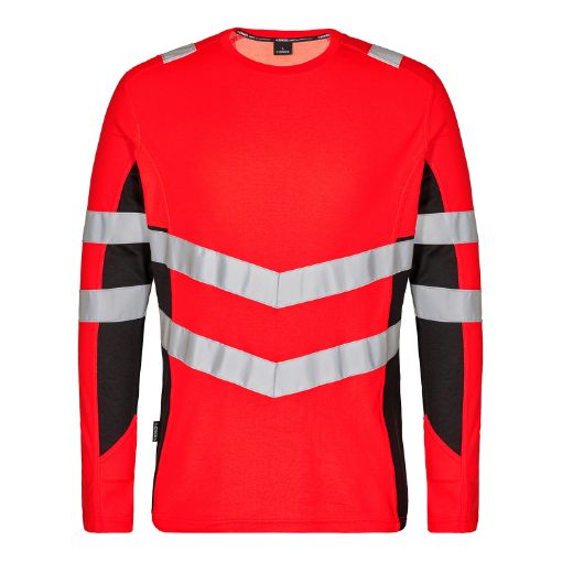 Engel Langarm-Shirt, Größe: M, Farbe: Rot/Schwarz 9545-182-4720  