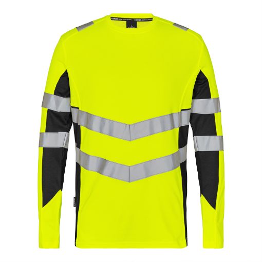 Engel Langarm-Shirt, Größe: XL, Farbe: Gelb/Schwarz 9545-182-3820  