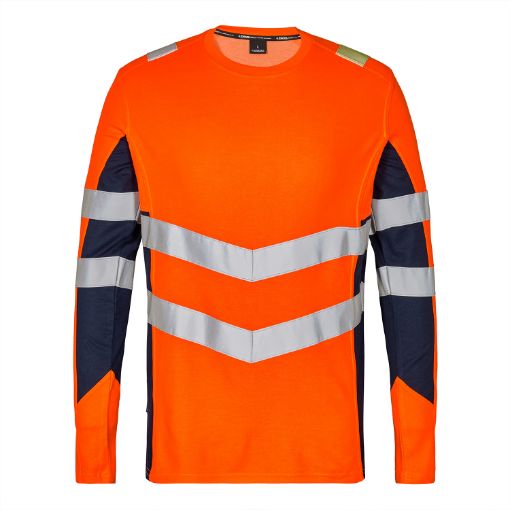 Engel Langarm-Shirt, Größe: 2XL, Farbe: Orange/Blue Ink 9545-182-10165  