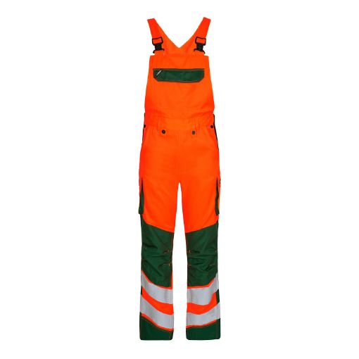 Engel Latzhose, Größe: 58, Farbe: Orange/Grün 3545-319  