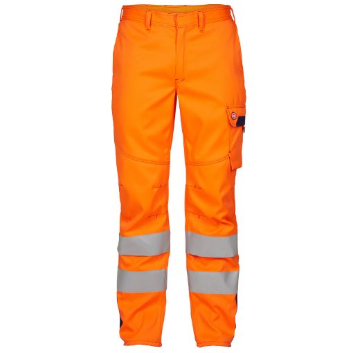 Engel Arbeitshose mit Reflexionstreifen, Größe: 26, Farbe: Orange/Marine 2285-830-1006  