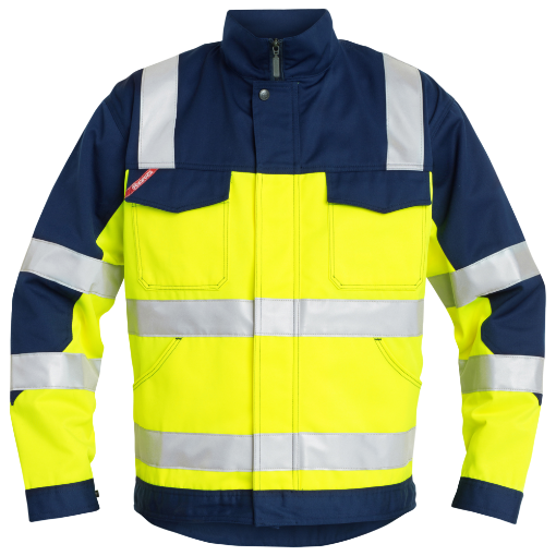 Engel Arbeitsjacke mit Reflexionstreifen, Größe: S, Farbe: Gelb/Marine 1501-520-3806  