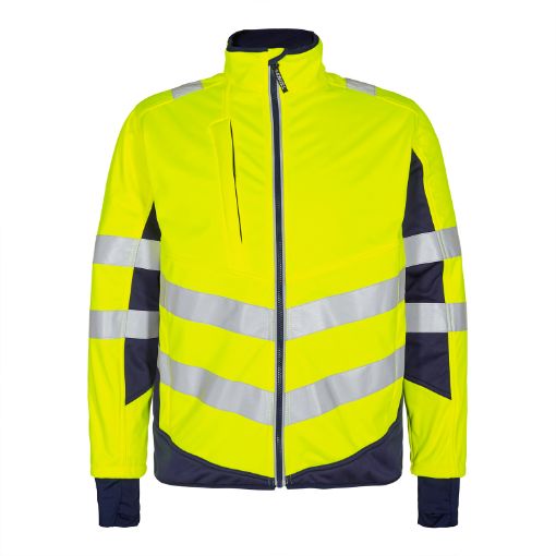 Engel Softshell-Jacke, Größe: S, Farbe: Gelb/Blue Ink 1158-237-38165  