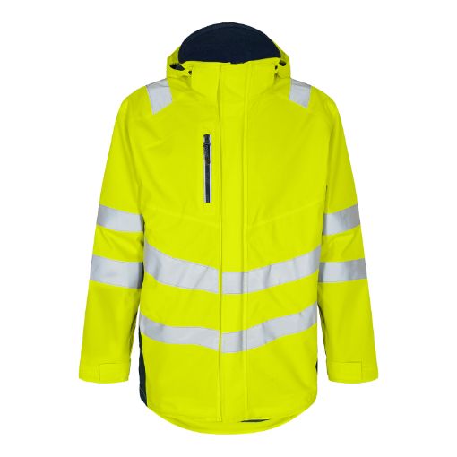 Engel Shell Parka-Jacke, Größe: L, Farbe: Gelb/Blue Ink 1145-930-38165  